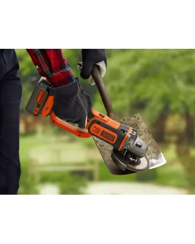 Шліфмашина кутова - болгарка акумуляторна BLACK+DECKER BCG720N
