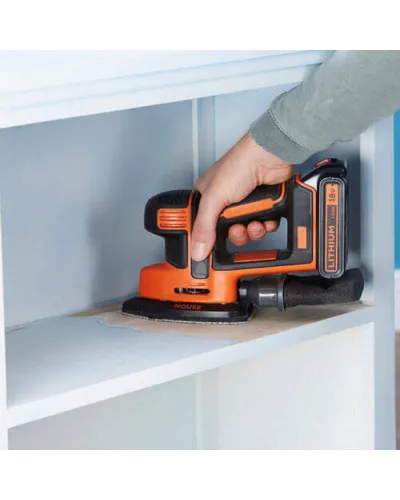 Шліфмашина вібраційна акумуляторна BLACK+DECKER BDCDS18
