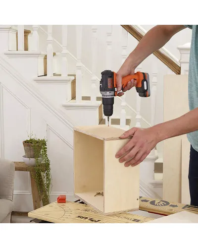Дриль-шурупокрут акумуляторний безщітковий ударний BLACK+DECKER BDCHD12S1