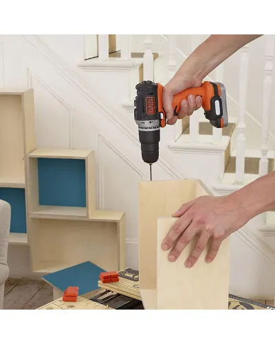 Дриль-шурупокрут акумуляторний безщітковий ударний BLACK+DECKER BDCHD12S1
