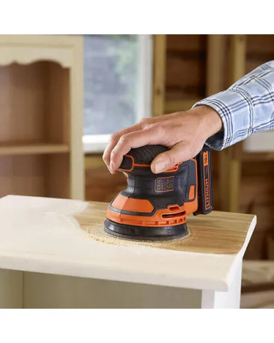 Шліфмашина ексцентрикова акумуляторна BLACK+DECKER BDCROS18N