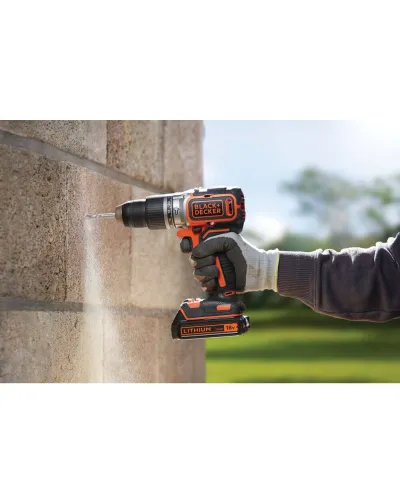 Дриль-шурупокрут ударний безщітковий акумуляторний BLACK+DECKER BL188N