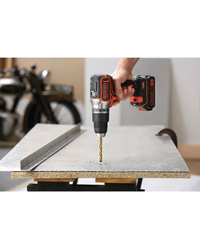 Дриль-шурупокрут ударний безщітковий акумуляторний BLACK+DECKER BL188N