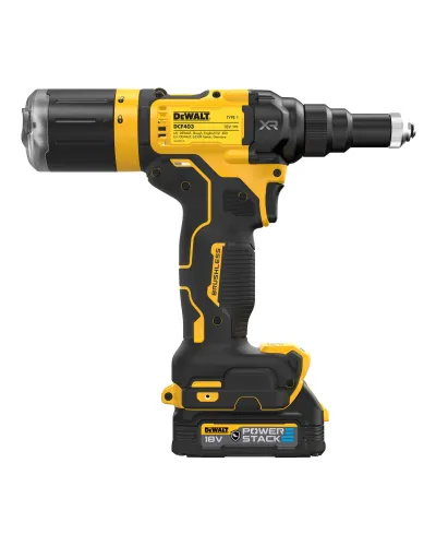 Заклепочник акумуляторний безщітковий DeWALT DCF403E1GT