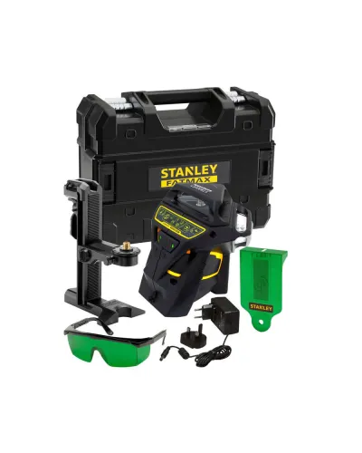 Рівень лазерний FatMax®MultilineGreen трипроменевий площинний самовирівнюючий, чемодан STANLEY FMHT1-77356