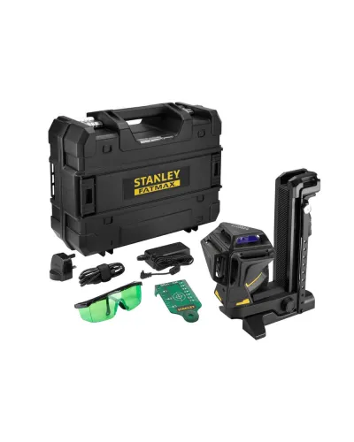 Рівень лазерний FatMax®MultilineGreen трипроменевий площинний самовирівнюючий, чемодан STANLEY FMHT1-77356