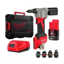 Заклепочник акумуляторний Milwaukee M12 BPRT-201X (2.4 - 4.8 мм) (4933464405)