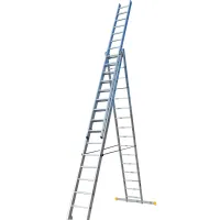 Лестница ELKOP VHR Profi 3x16 алюминиевая, 3 секции, 16 ступеней (36007)