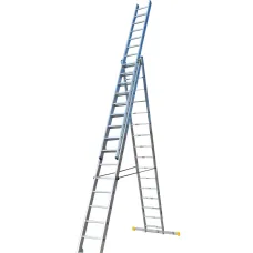 Лестница ELKOP VHR Profi 3x16 алюминиевая, 3 секции, 16 ступеней (36007)