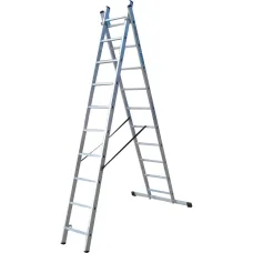 Лестница ELKOP VHR Trend 2x10 алюминиевая, 2 секции, 10 ступеней (36444)