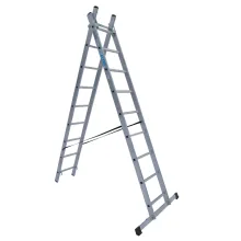 Лестница ELKOP VHR Trend 2x9 алюминиевая, 2 секции, 9 ступеней (36454)