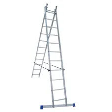 Лестница ELKOP VHR Hobby 2x11 алюминиевая, 2 секции, 11 ступеней (37085)