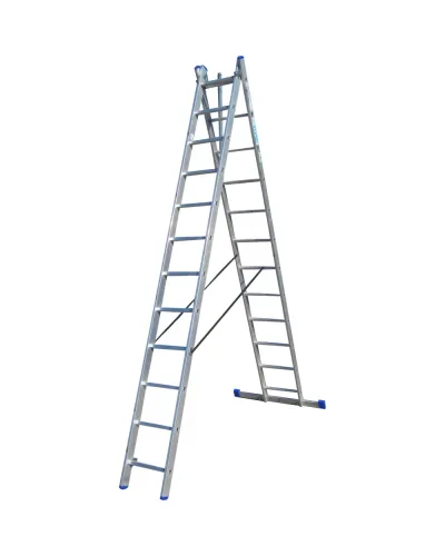 Драбина ELKOP VHR Trend 2x12 алюмінієва, 2 секції, 12 ступенів (37495)