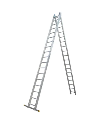 Драбина ELKOP VHR Profi 2x18 алюмінієва, 2 секції, 18 ступенів (37497)