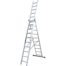 Лестница ELKOP VHR Hobby 3x10 алюминиевая, 3 секции, 10 ступеней (38184)