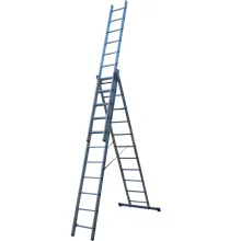 Лестница ELKOP VHR Hobby 3x11 алюминиевая, 3 секции, 11 ступеней (38187)