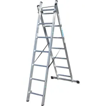 Лестница ELKOP VHR Trend 2x7 алюминиевая, 2 секции, 7 ступеней (38248)