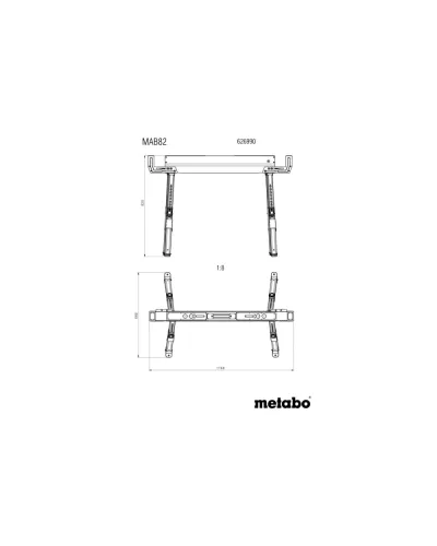Комплект козлів Metabo МАВ 82 (626990000)