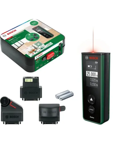 Лазерний далекомір Bosch Zamo IV Set з набором адаптерів у кейсі (0603672901)