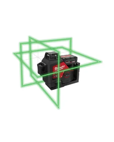 Акумуляторний лазерний нівелір Milwaukee M12 3PL-401C (зелений промінь) (4933478102)