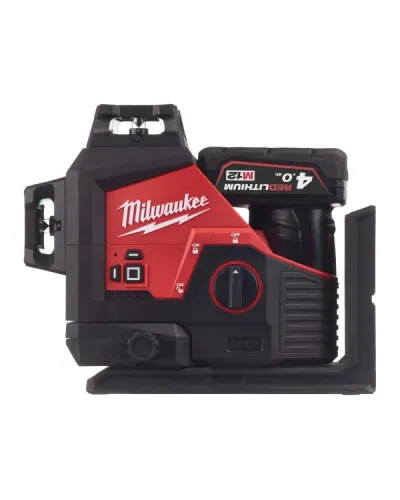 Акумуляторний лазерний нівелір Milwaukee M12 3PL-401C (зелений промінь) (4933478102)