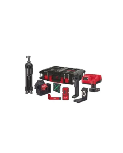 Акумуляторний лазерний нівелір Milwaukee M12 3PL-401C (зелений промінь) (4933478102)