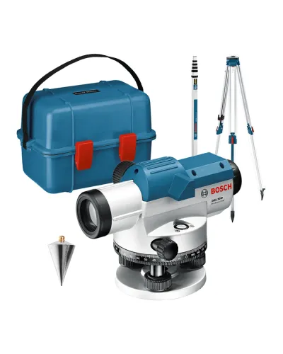 Оптичний нівелір Bosch GOL 20 D зі штативом та рейкою (0601068402)
