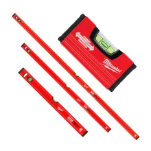 Набір рівнів Milwaukee Slim Box 100/600/1200/1800 мм (4932478898)