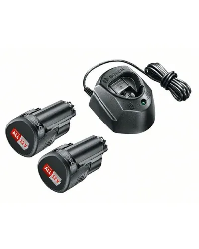 Стартовий набір з акумуляторів і зарядного пристрою Bosch 12 В (1600A01L3E)