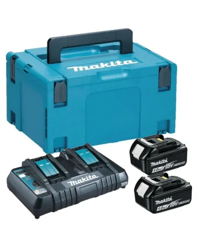 Набір акумуляторів LXT Makita (BL1840Bx2, DC18RD, Makpac3) (197504-2)