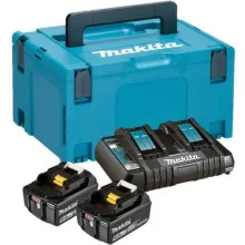 Набор аккумуляторов LXT Makita (BL1850Bx2, DC18RD, Makpac3) (197629-2)