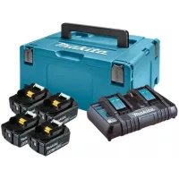 Аккумулятор для электроинструмента Makita  LXT (BL1860Bx4, DC18RD, Makpac 3 (198091-4)