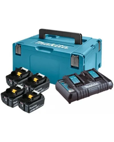Акумулятор Makita 198091-4 LXT BL1860Bx4, DC18RD, Makpac 3 (198091-4)