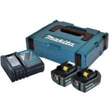 Набор аккумуляторов LXT Makita BL1850Bx2, DC18RC, Makpac (198116-4)