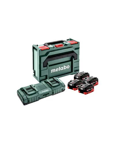 Комплект акумуляторних батарей Metabo LiHD 18 В 4х8.0 Аh із зарядним пристроєм у кейсі (685135000)