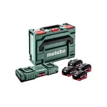 Базовый комплект аккумуляторов Metabo metaBOX (4 АКБ + ЗУ) (685143000)