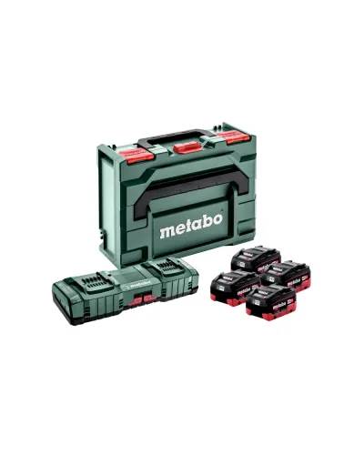 Базовий комплект акумуляторів Metabo metaBOX (4 АКБ + ЗП) (685143000)