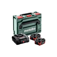 Комплект акумуляторних батарей Metabo LiHDX 18 В 2х8.0 Аh із зарядним пристроєм ASC 290 у кейсі (685305000)