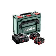 Комплект акумуляторних батарей Metabo LiHDX 18 В 2х8.0 Аh із зарядним пристроєм ASC 290 у кейсі (685305000)