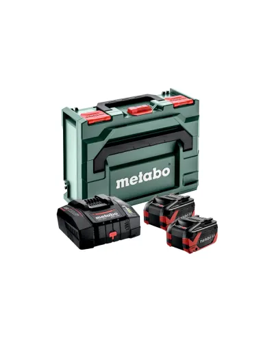 Комплект акумуляторних батарей Metabo LiHDX 18 В 2х8.0 Аh із зарядним пристроєм ASC 290 у кейсі (685305000)