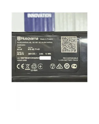 Акумулятор Husqvarna 40-B70 (9704571-01)