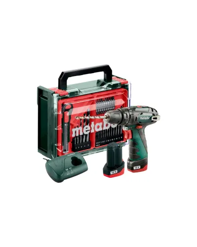 Акумуляторний ударний дриль-шуруповерт Metabo PowerMaxx SB Basic Set (600385710)