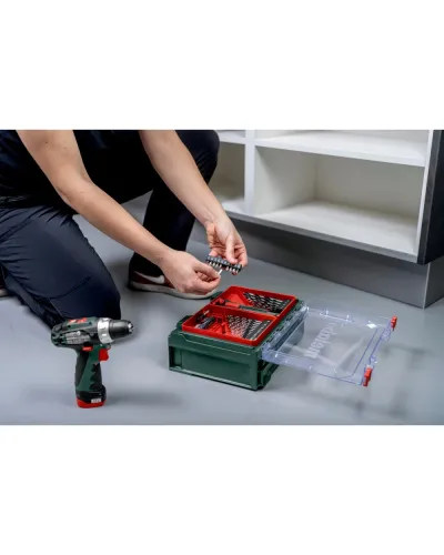 Акумуляторний ударний дриль-шуруповерт Metabo PowerMaxx SB Basic Set (600385710)