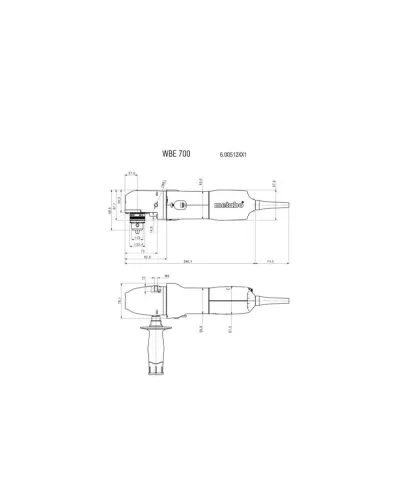 Угловая дрель Metabo WBE 700 (600512000)