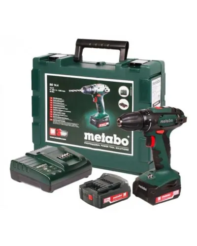Акумуляторний дриль-шуруповерт Metabo BS 14.4 MetaBox (АКБ + ЗП) (602206550)