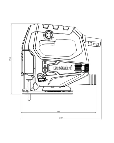 Електролобзик Metabo STEB65 Quick з кейсом (601030500)