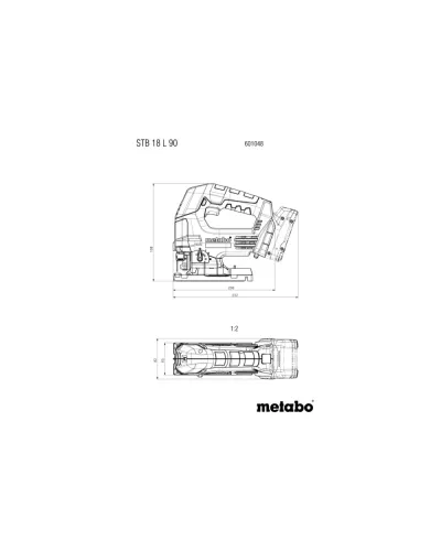 Аккумуляторный лобзик Metabo STB 18 L 90 (601048850)