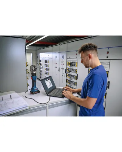 Акумуляторний гідравлічний обтискач кабелю Bosch GPH 18V-60 Professional у кейсі (без АКБ і ЗП) (06019P0100)