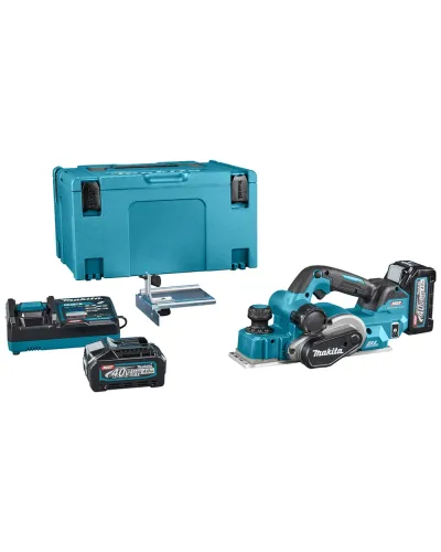 Акумуляторний рубанок Makita XGT 40 V MAX KP001GM201 (АКБ і ЗП) (KP001GM201)