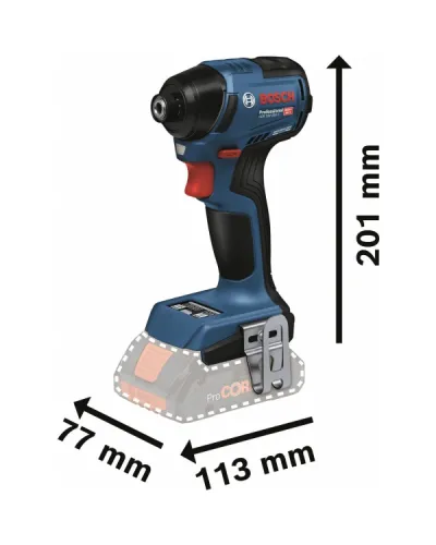 Акумуляторний ударний гайковерт Bosch Professional GDR 18V-220 C L-BOXX 136 (АКБ і ЗП) (06019L6003)